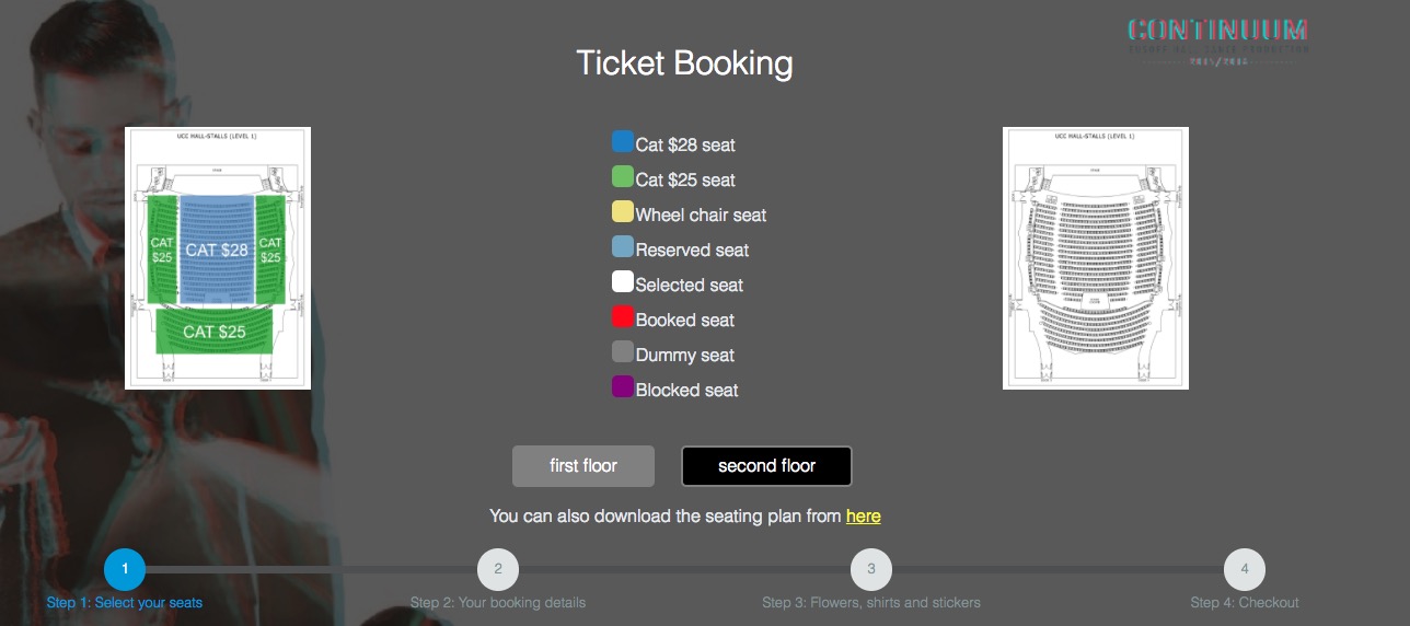 Seat Booking System: Eusoff DP1516